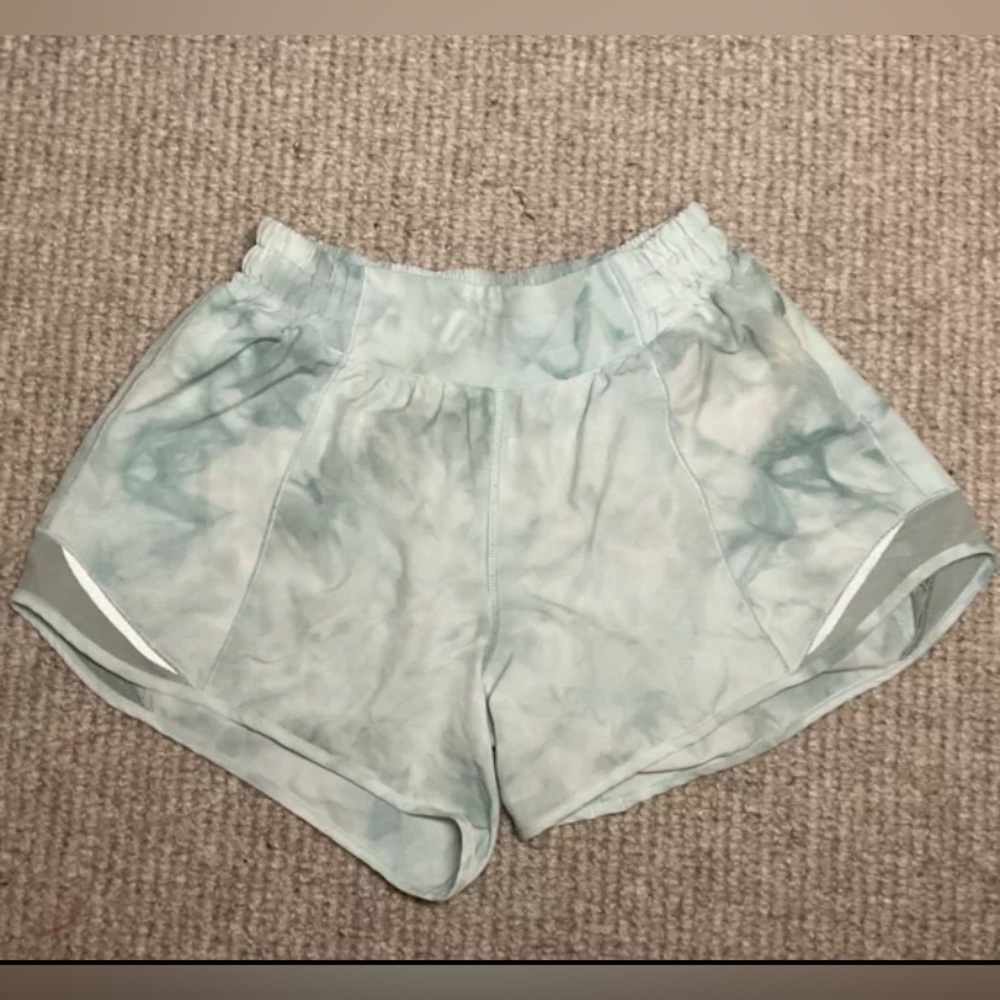 Lululemon Hotty Hot 4” Shorts In Diamond Dye Teal